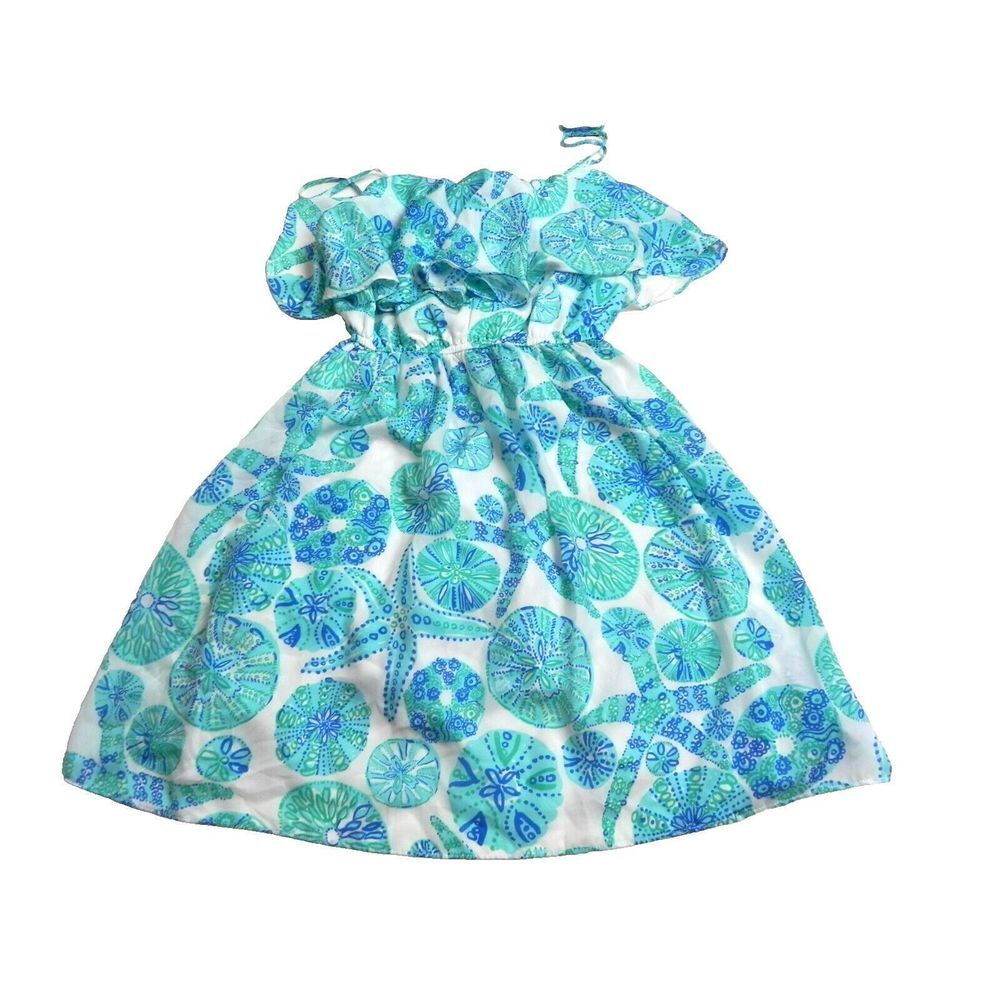 Lilly Pulitzer Dress Womens Extra Small For‎ Target Sand Dollar Starfish Flounce